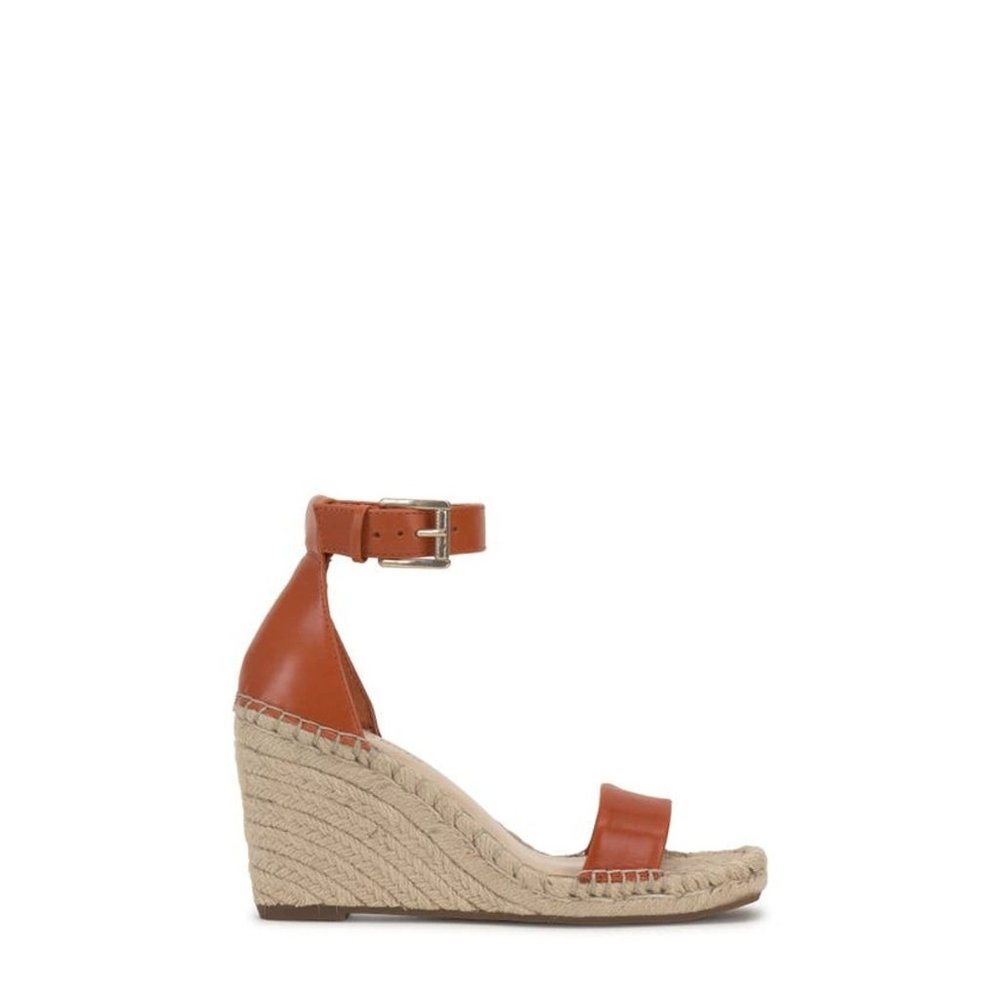 Vince Camuto Meddrina Espadrille Wedge Ankle Strap Sandal Shoes 6.5